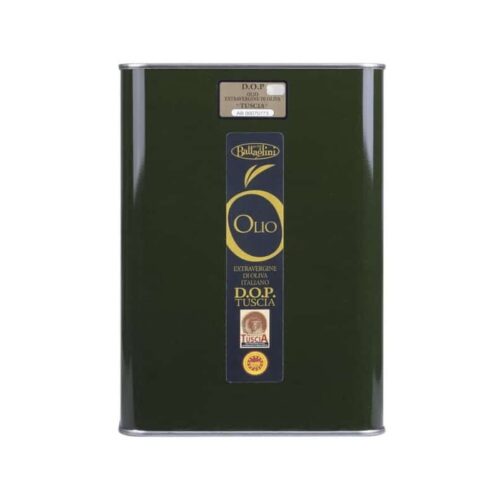 Olio extravergine di oliva TUSCIA DOP varietà CANINESE - Latta 5 lt - Olio Frantoio Battaglini