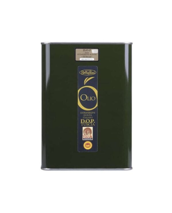 Olio extravergine di oliva TUSCIA DOP varietà CANINESE - Latta 5 lt - Olio Frantoio Battaglini